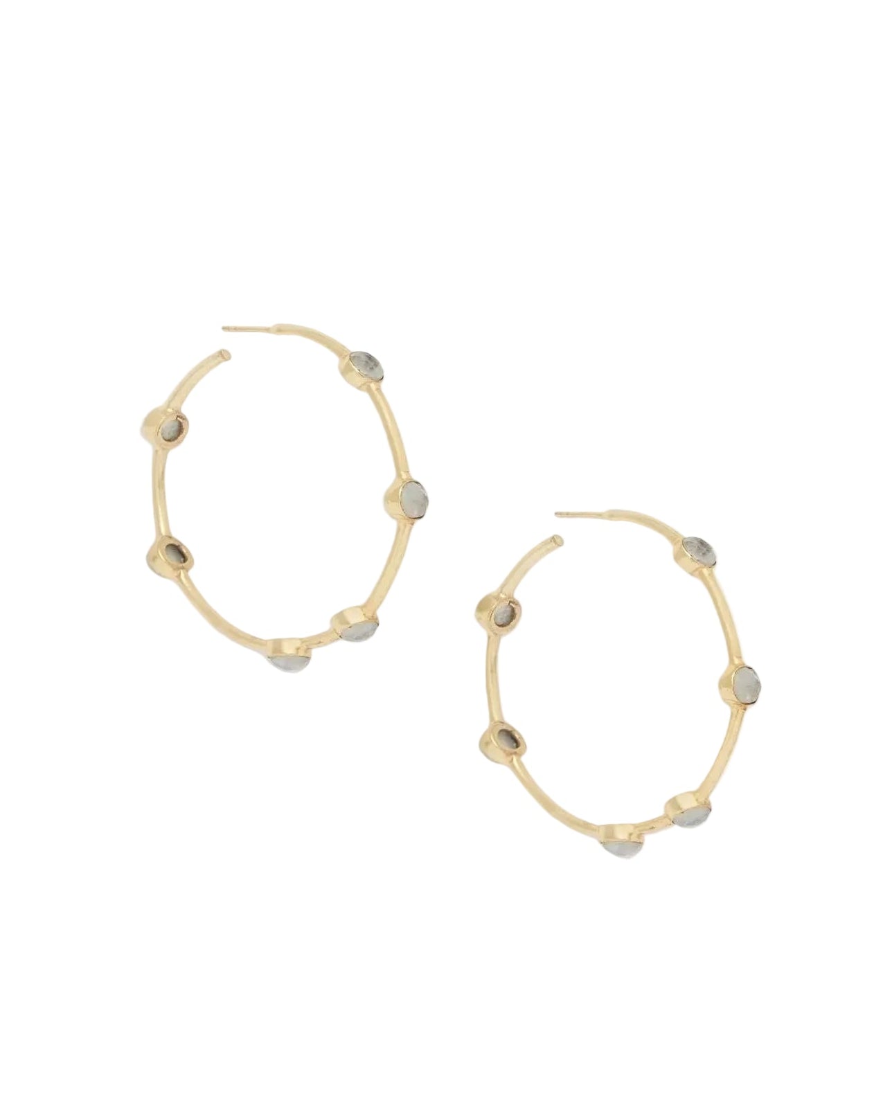 Cleo Hoop Earring - Moonstone