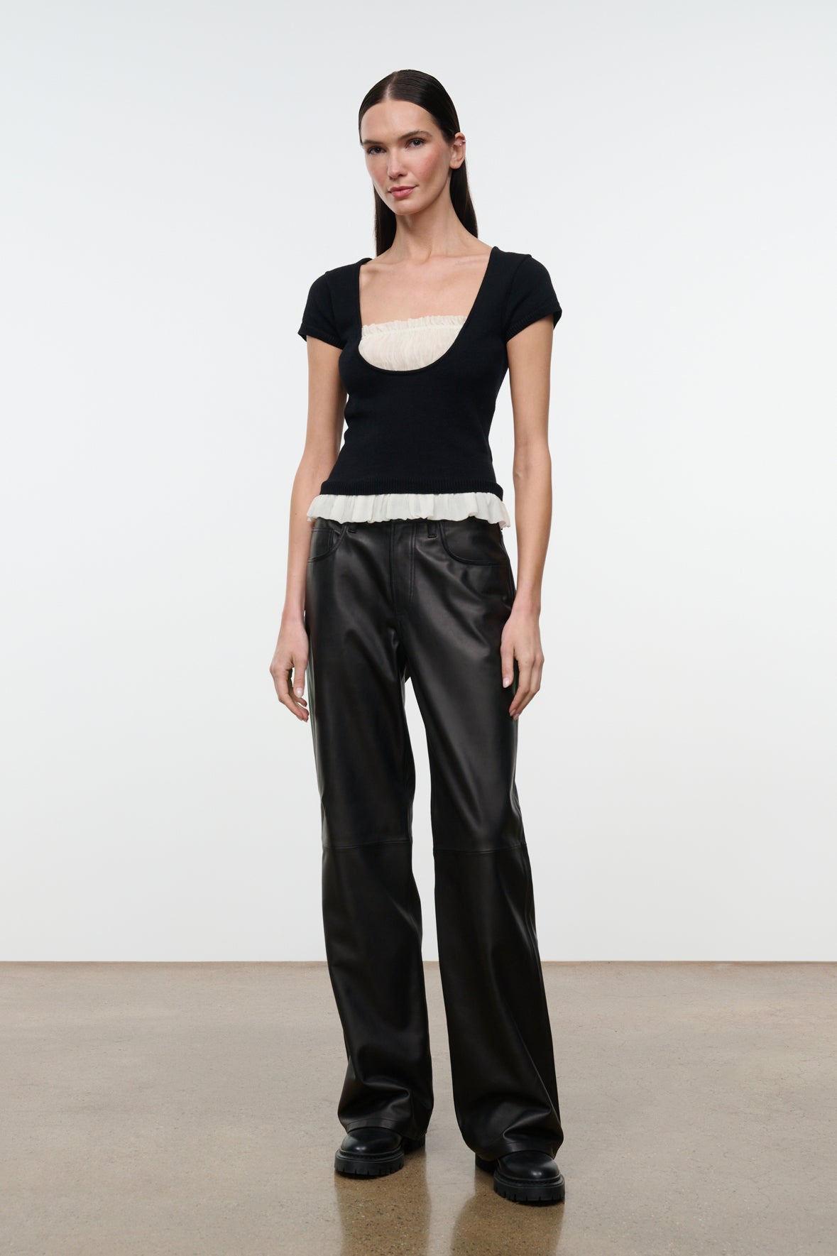 Marin Top - Black/Ivory