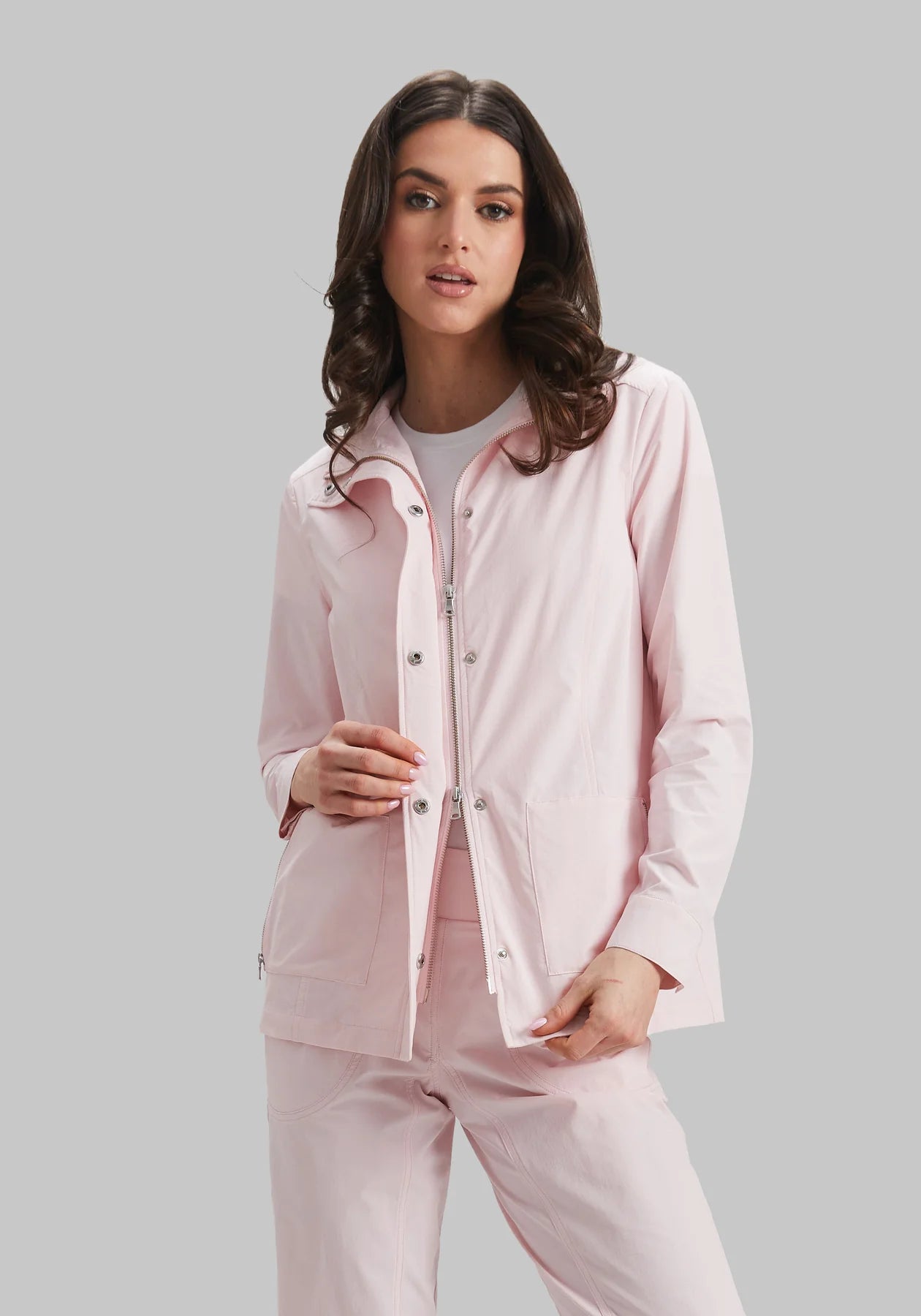 Brody Zip Pocket Jacket - Pink