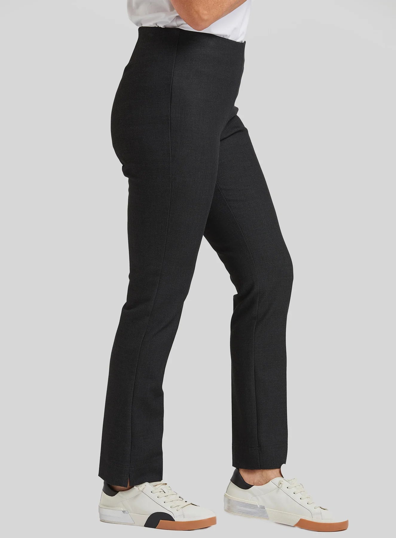 The Annie Pull On Iconic Twill Pant - Black