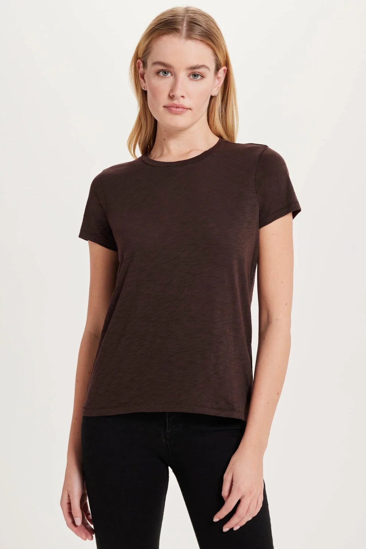 Short Sleeve Boy Tee - Coffee