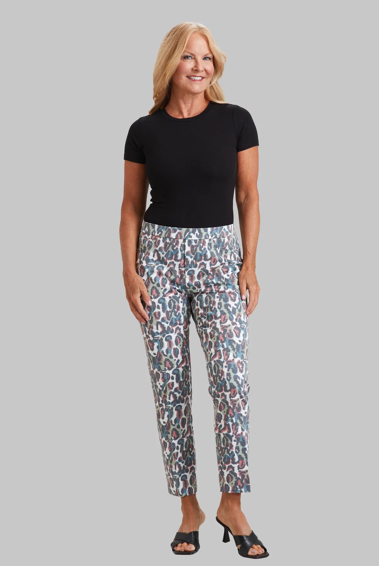Joey Crop Jean - Multi Cheetah