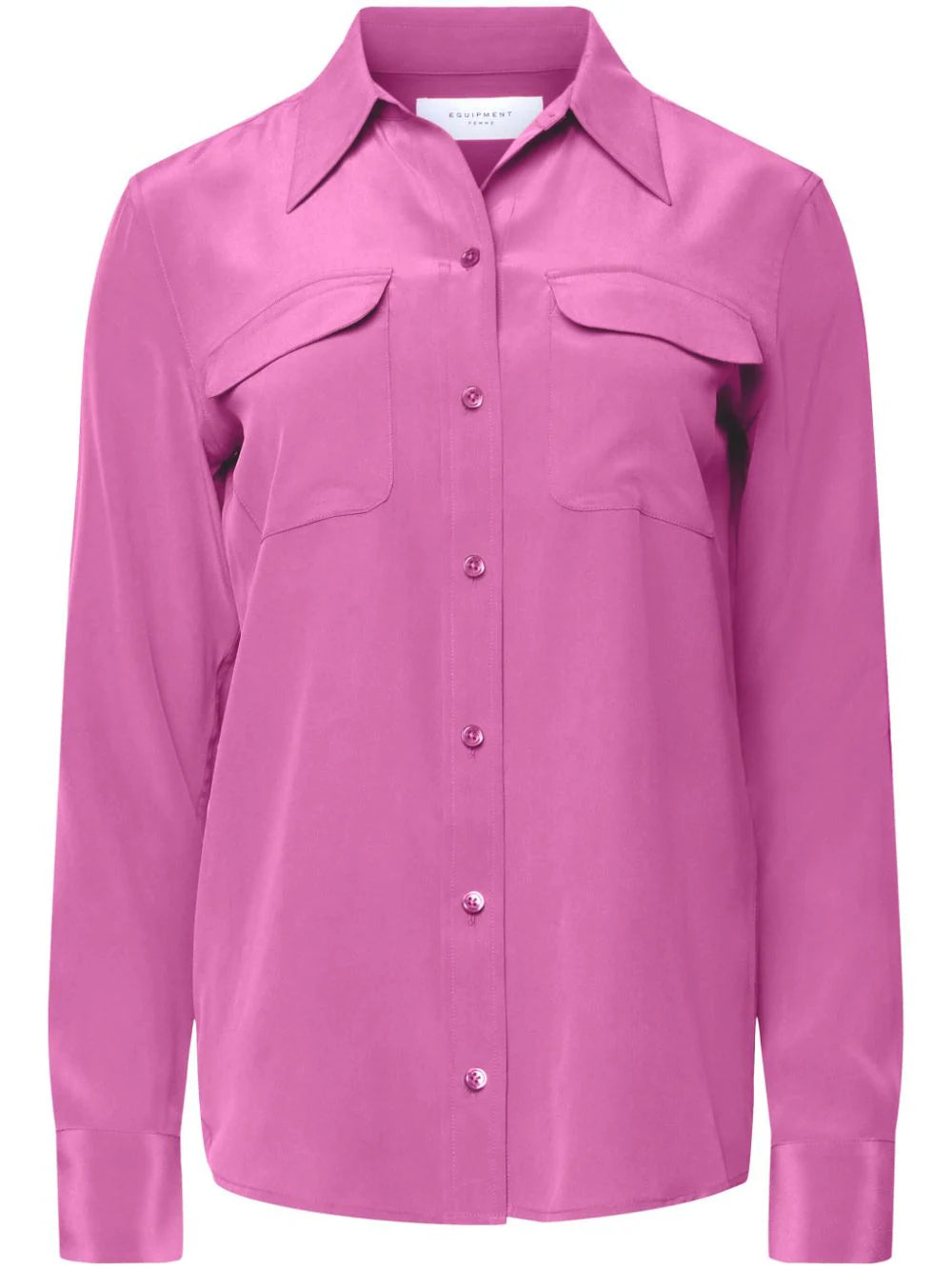 Slim Signature Silk Shirt - Willowherb