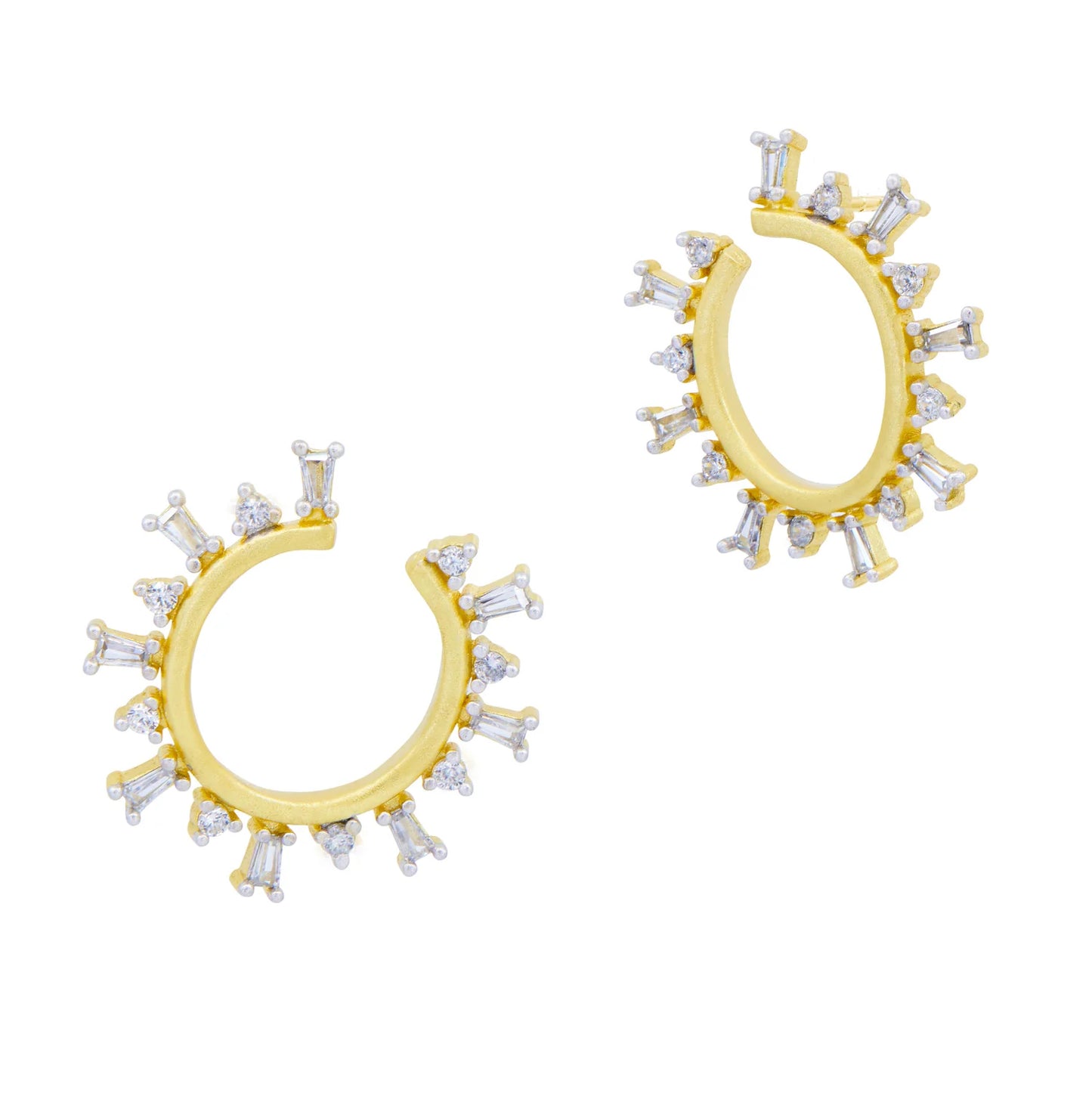MIDNIGHT MOSAIC ILLUSSION HOOP EARRINGS