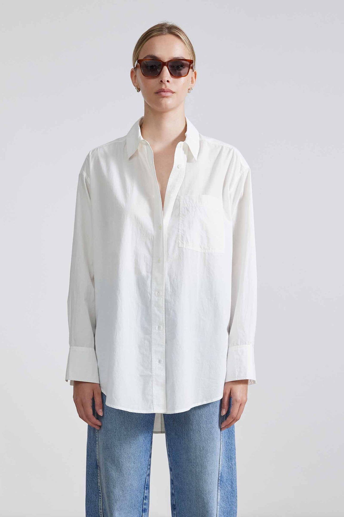 Oversized Button Down - Cream