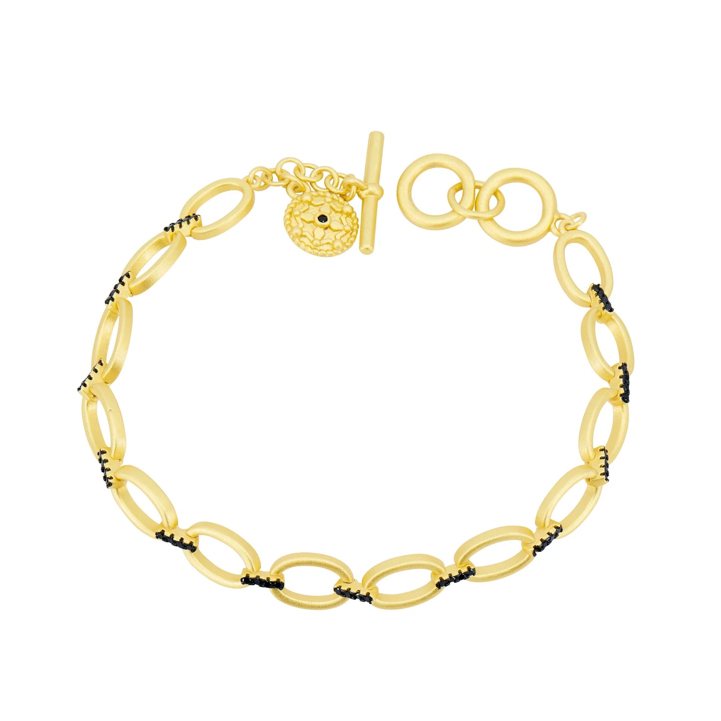 Industrial Finish Cage Soft Link Bracelet