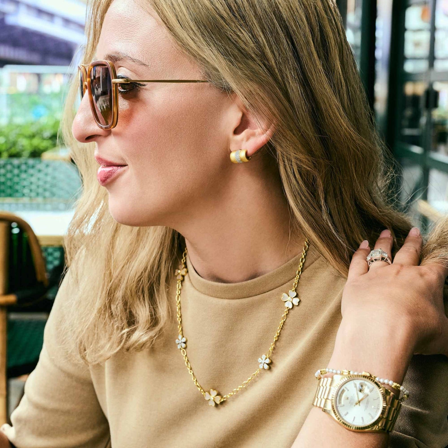 Downtown Pave Mini Cuff Earrings