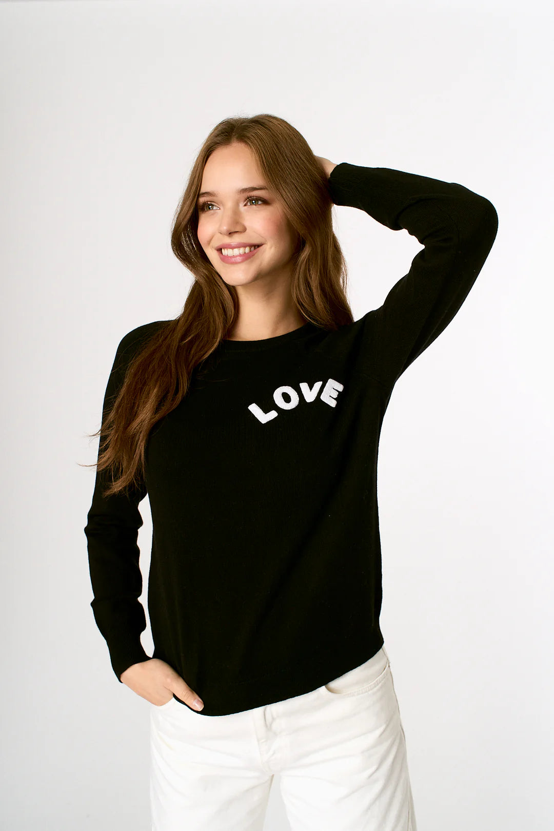 Crewneck Heart - Black/White