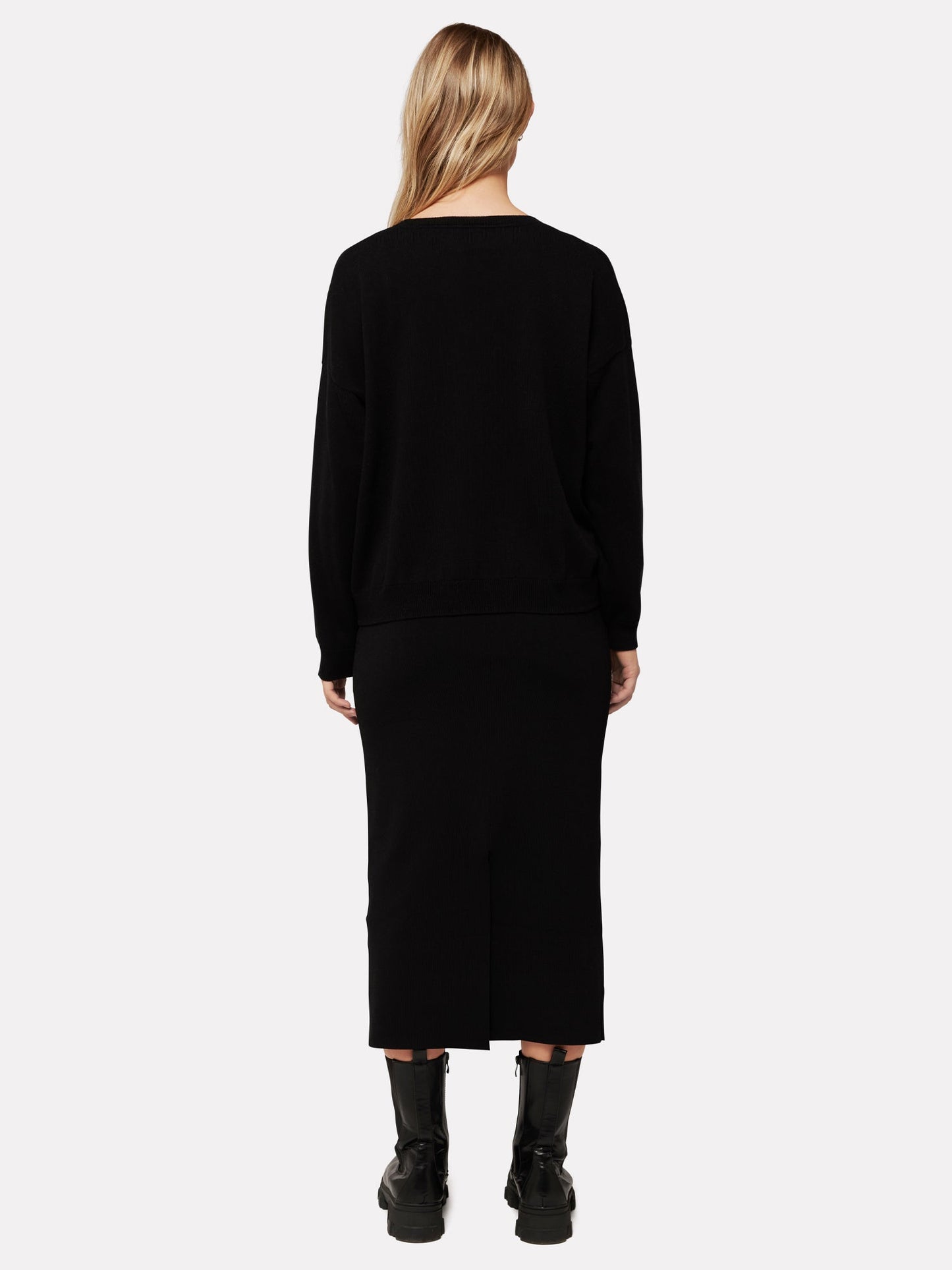 Scout Split Hem Sweater - Coal