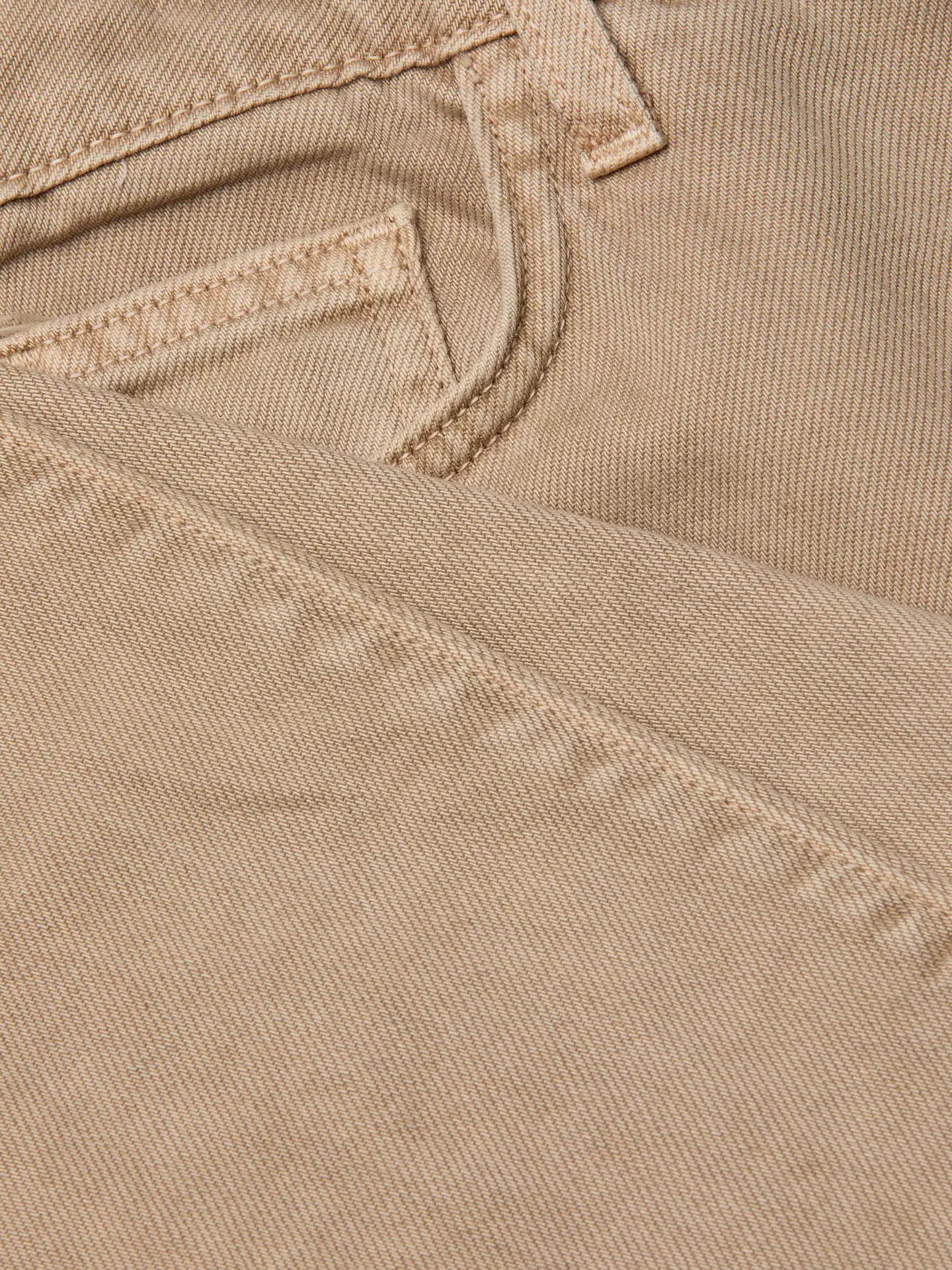 Wanda High Rise Wide Leg Crop - Biscuit