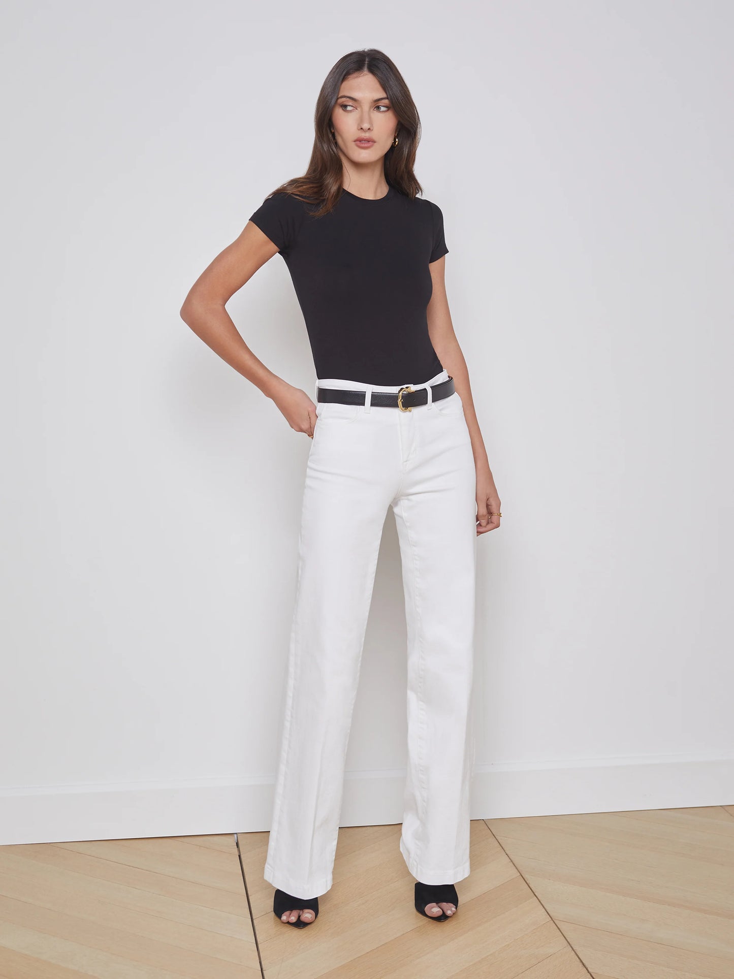 Clayton Wide Leg Jean - Blanc