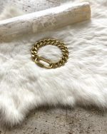 Brass Curb Chain Bracelet