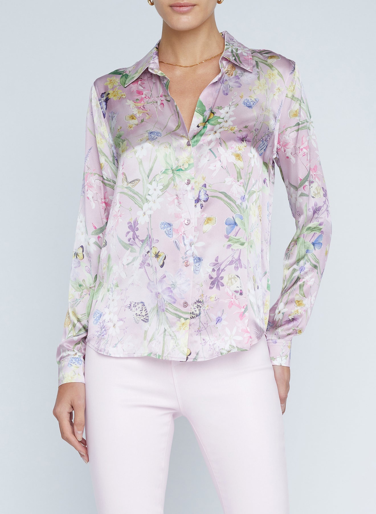 Tyler Long Sleeve Blouse - Butterfly