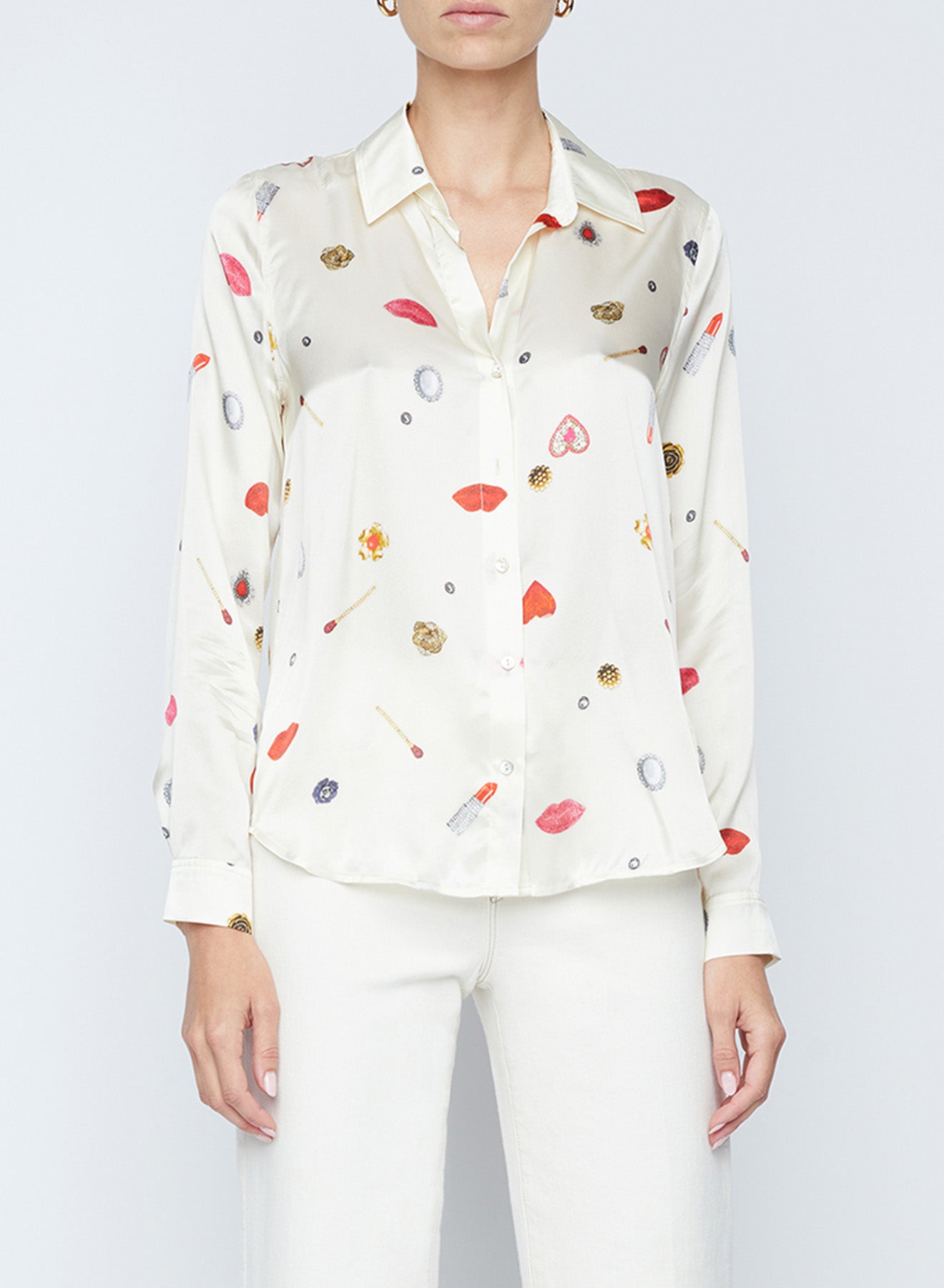 Tyler Long Sleeve Blouse - Champagne
