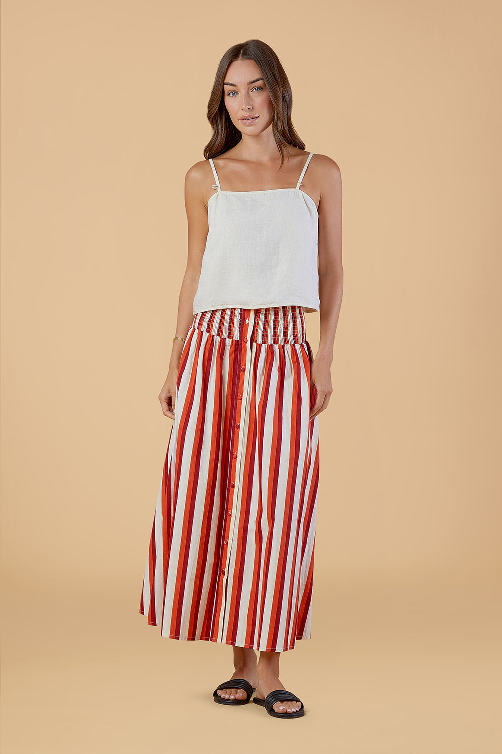 Georgia Skirt - Cabana Stripes