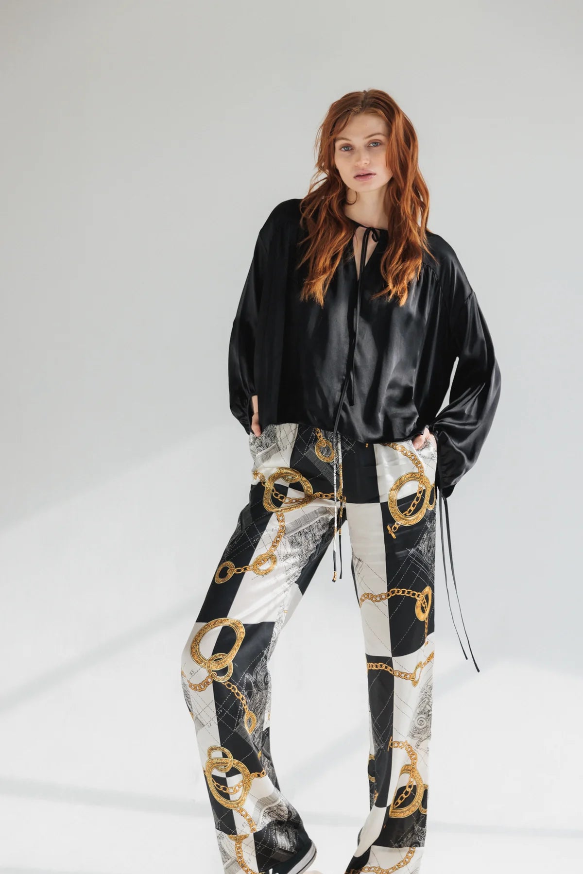 Parisa Silk Pant - Athens