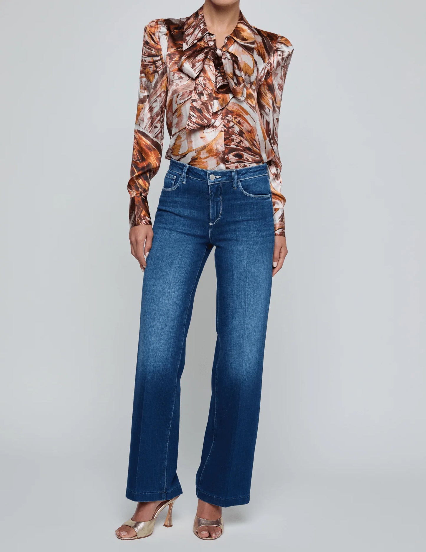 Scottie High Rise Wide Leg - Delaney