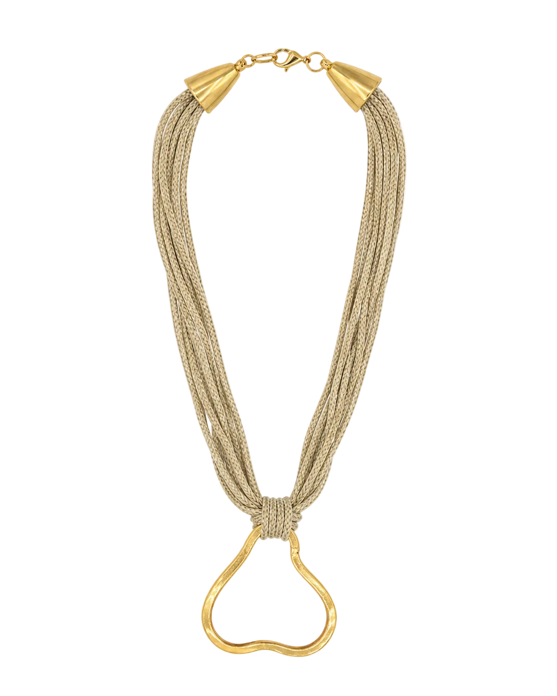 Rope Pendant Necklace - Gold