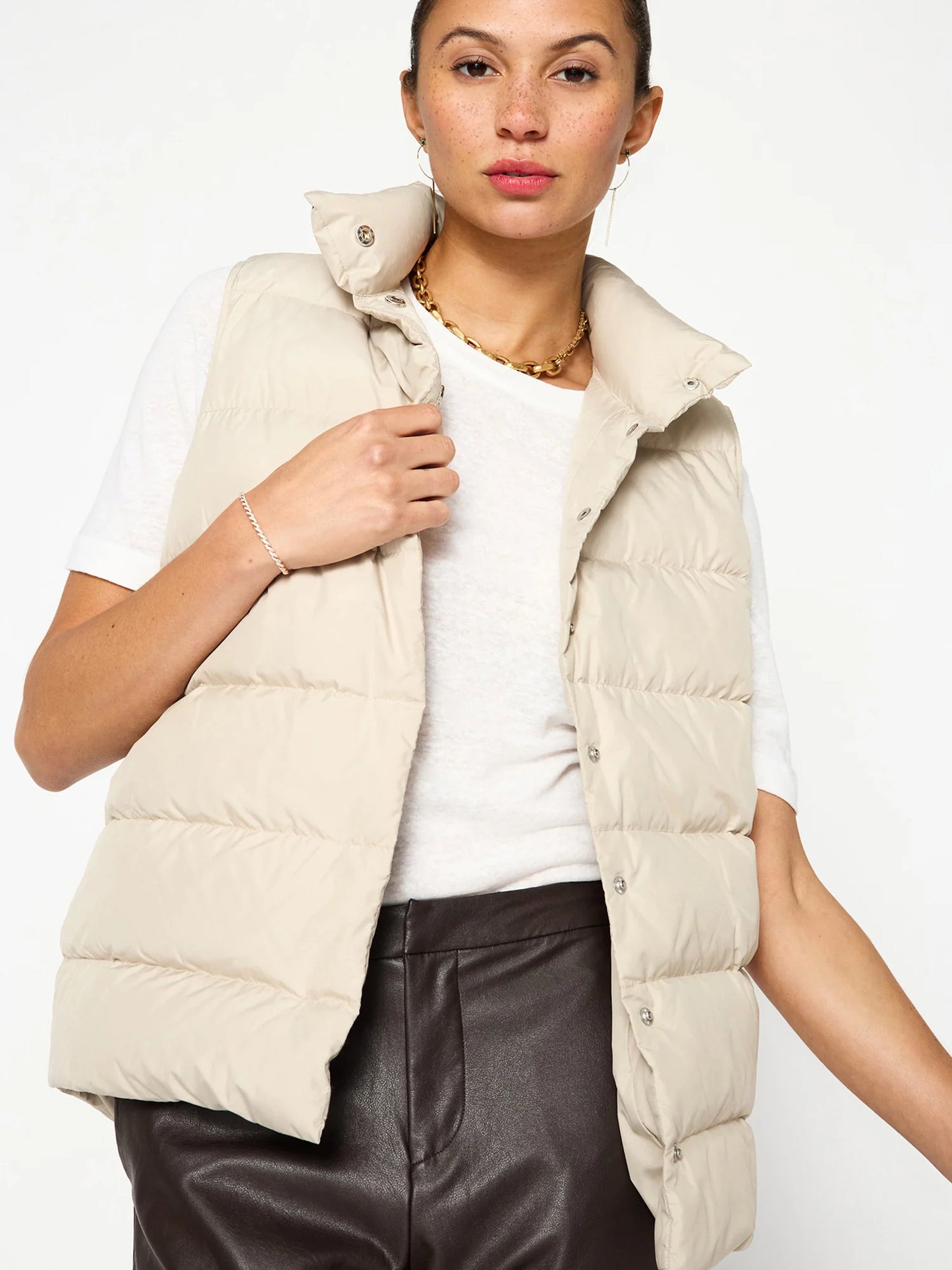 The Anders Down Vest - Stone