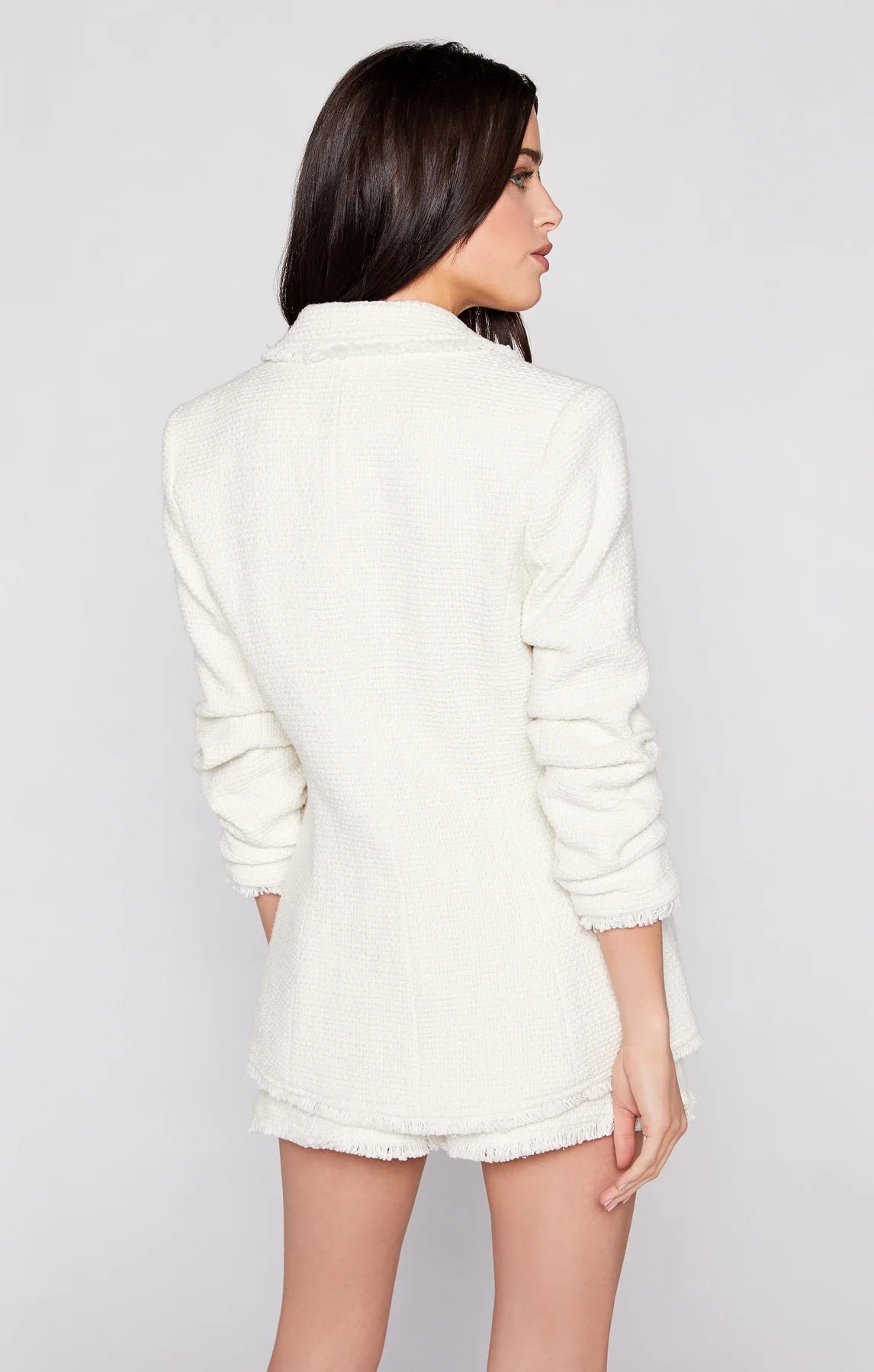 Boucle Khloe Blazer - Gardenia