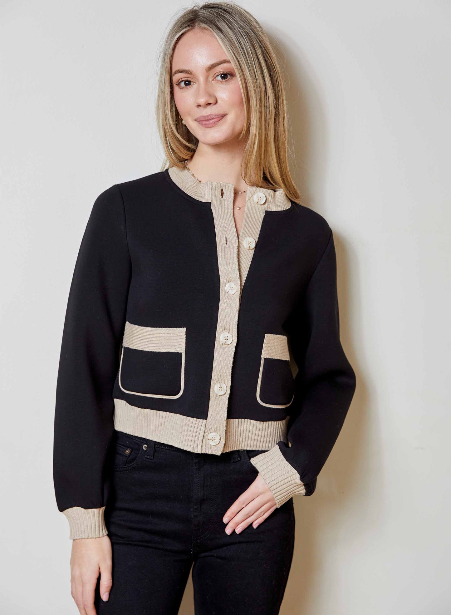 Camila Cardigan - Black Combo