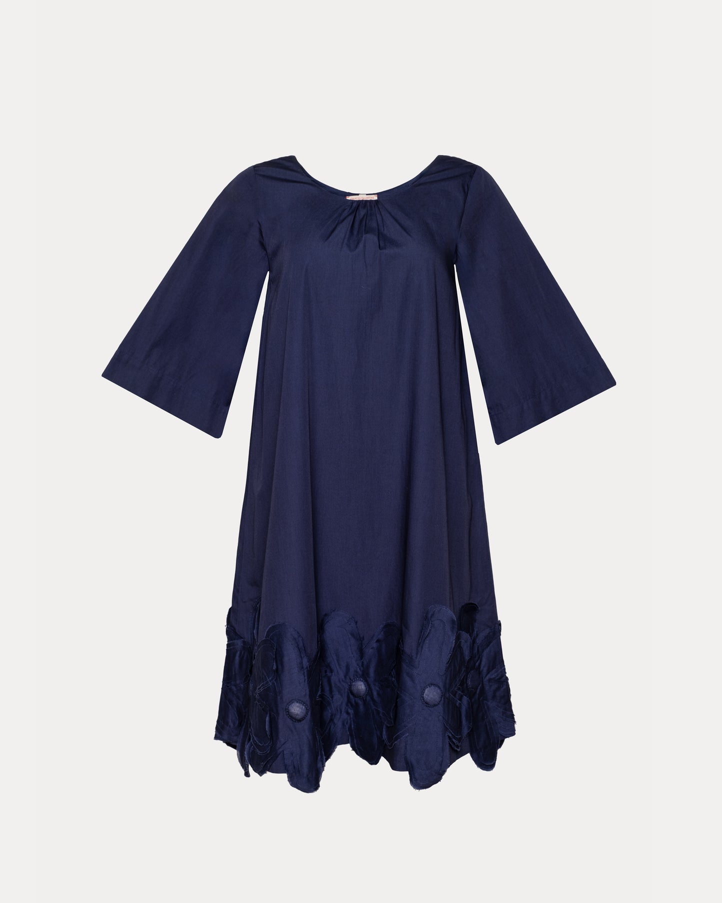 Zennia Flower Hem Dress - Navy