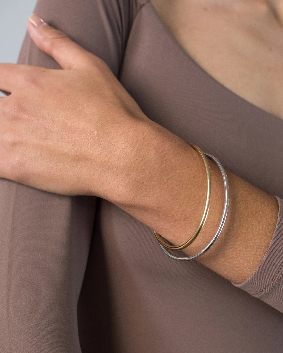 Dane Bangle Set - Two-Tone