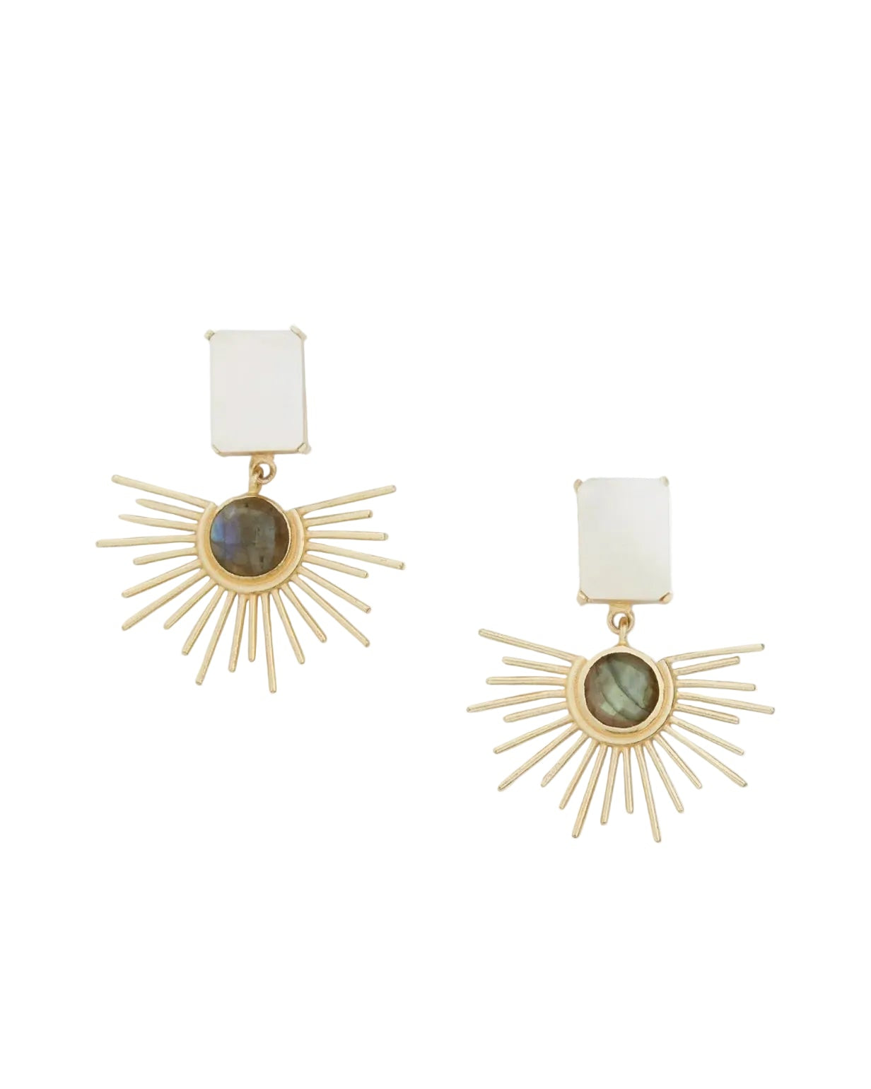 Maya Earrings - Labradorite
