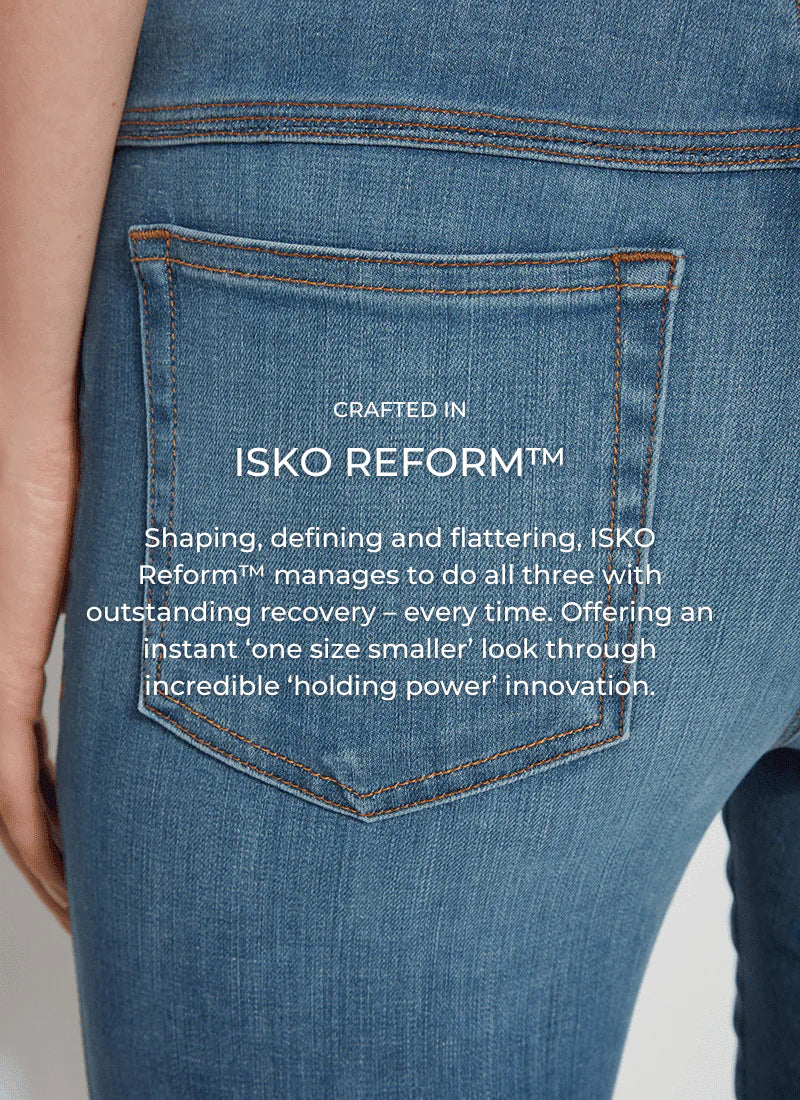 "Holding Power' Premium Denim Relaxed Straight Pants - Midwash