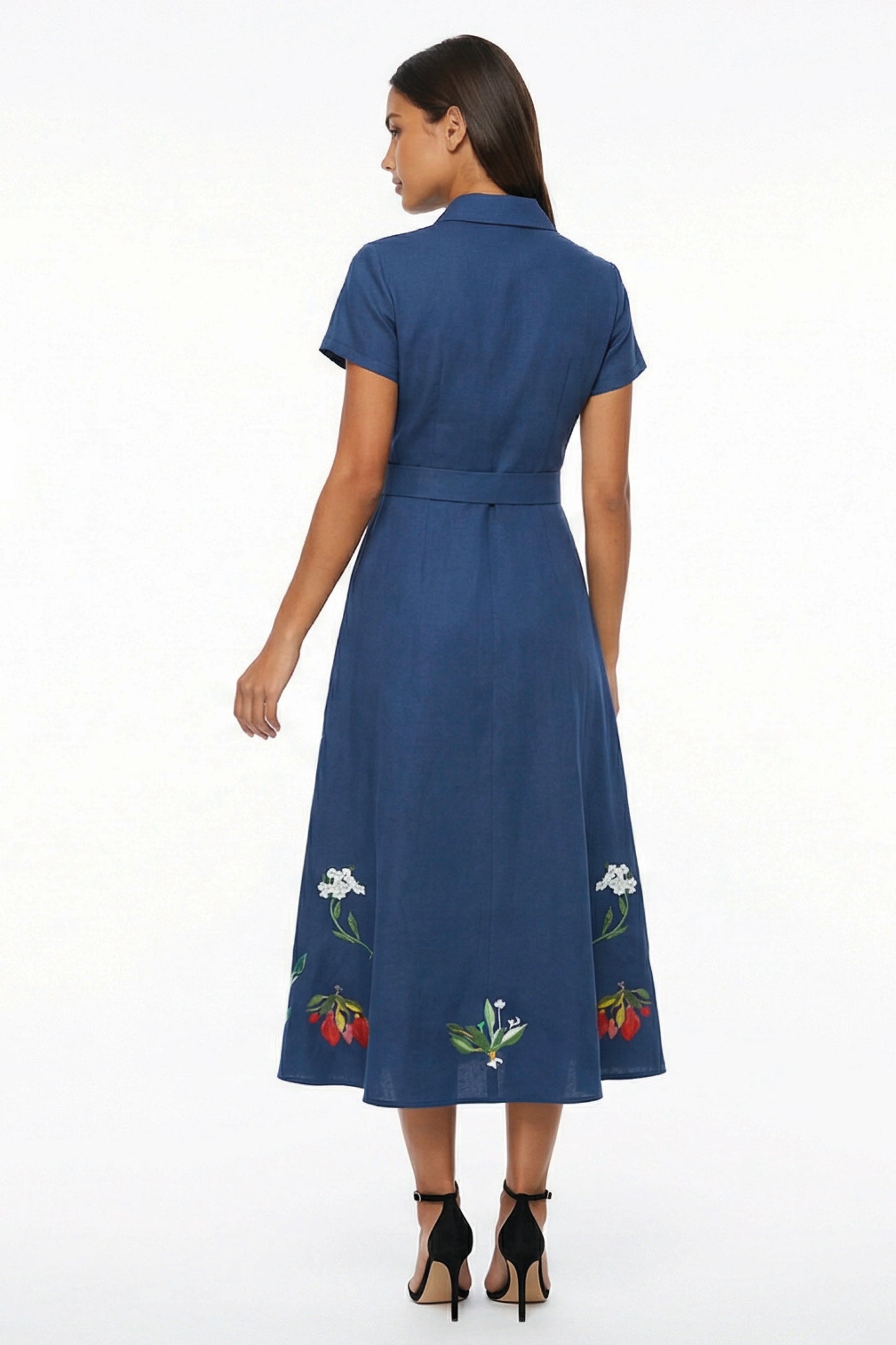 Elena Dress - Indigo Blue