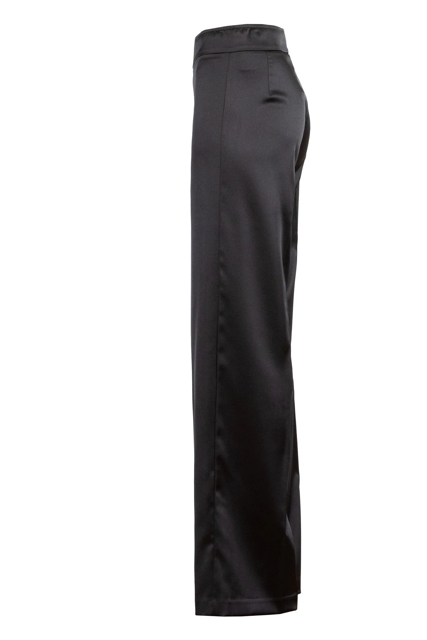 The Flavia Pant - Satin Black