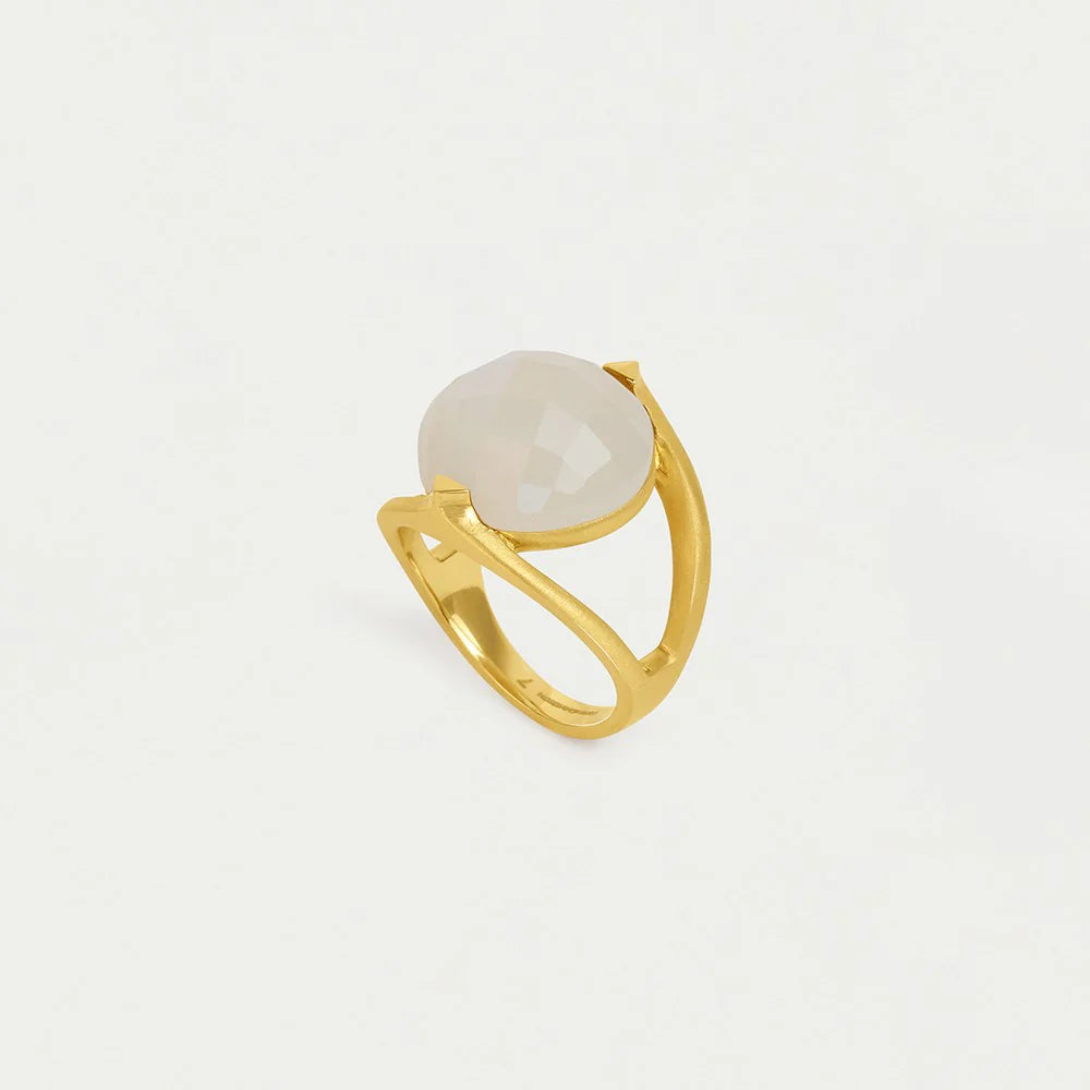Galleria Ring - Rainbow Moonstone