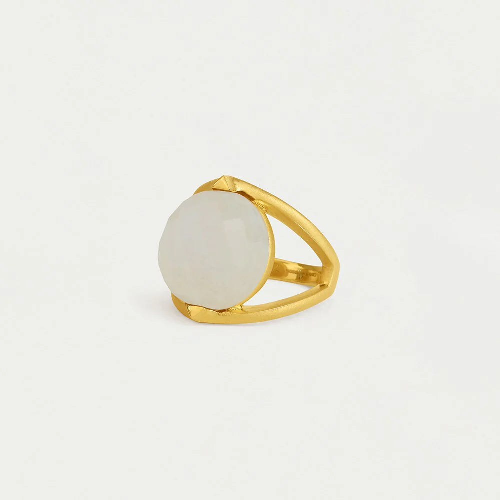 Galleria Ring - Rainbow Moonstone