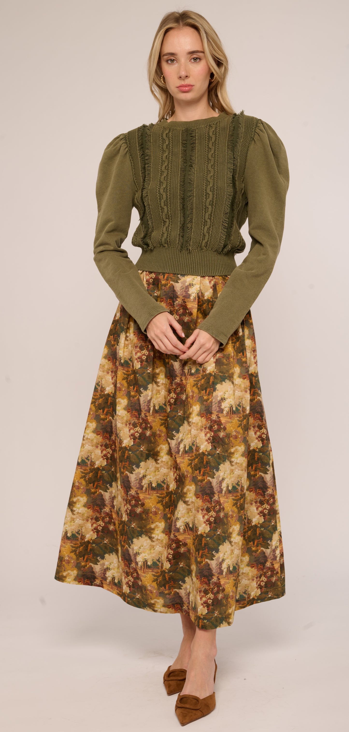 Liv Knit Pullover - Ivy Green