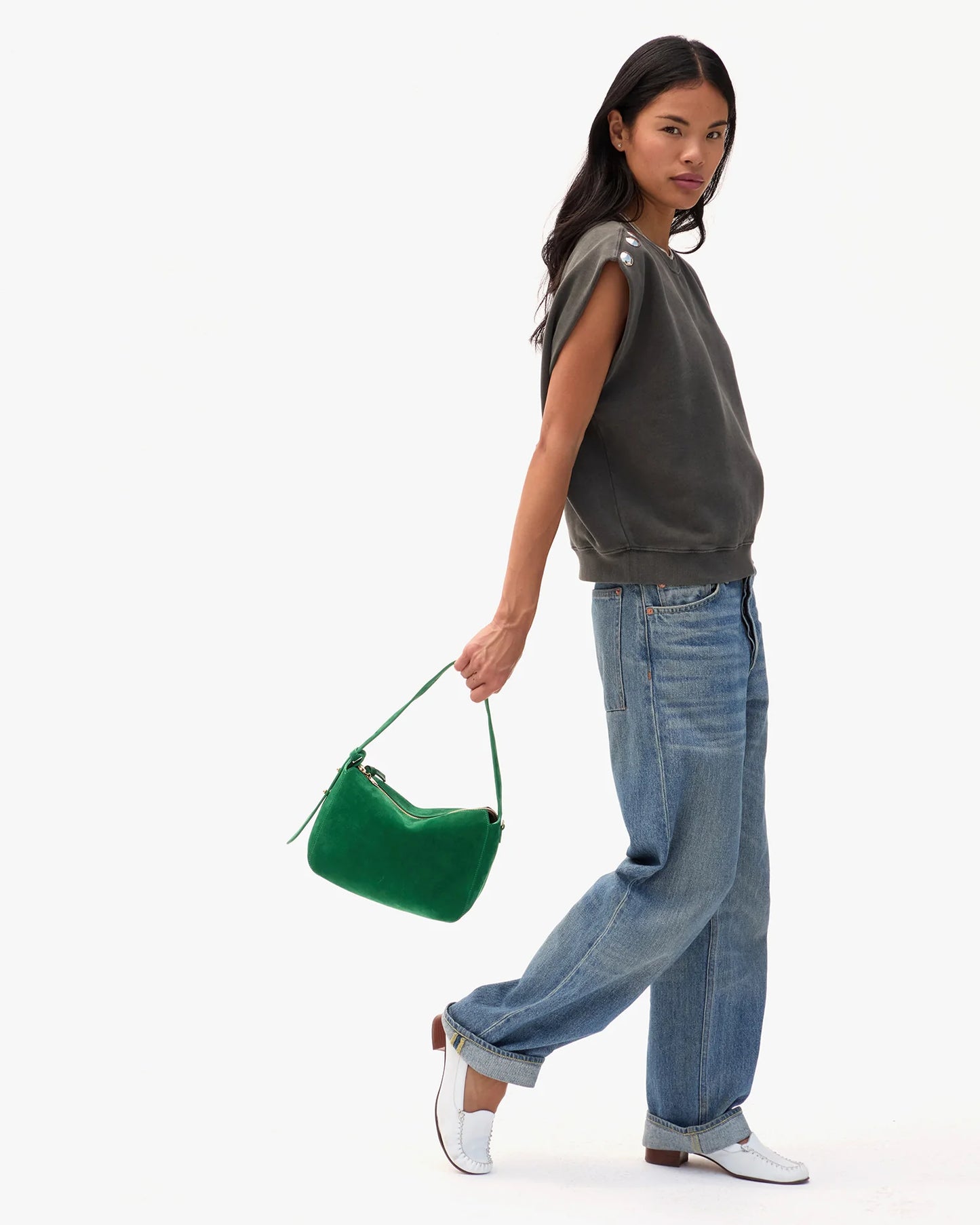 Fleurine Handbag - Deep Emerald