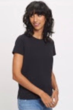 S/S ORGANIC BOY TEE - Black