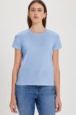 S/S ORGANIC BOY TEE - Placid