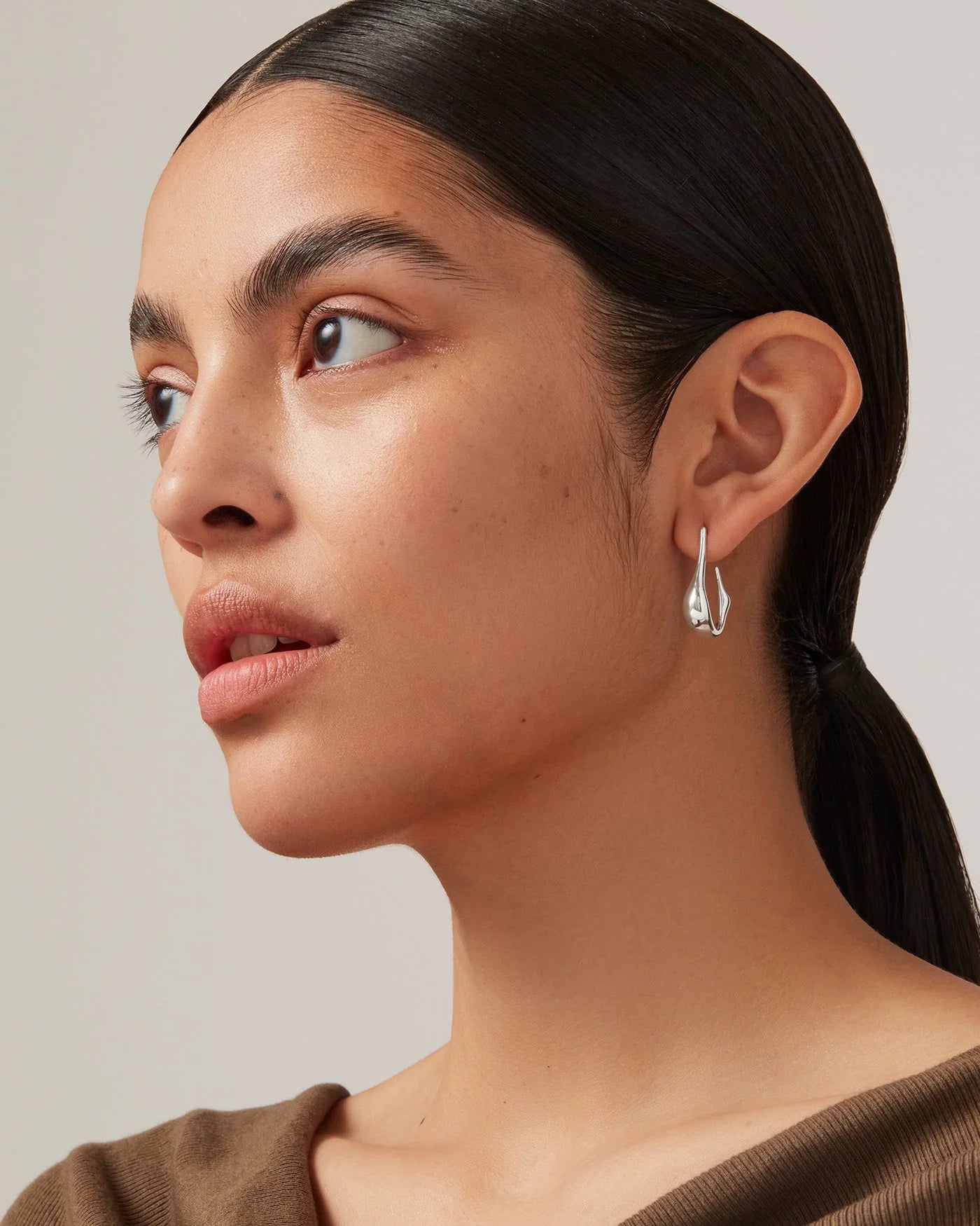 Small Colette Hoops - Silver
