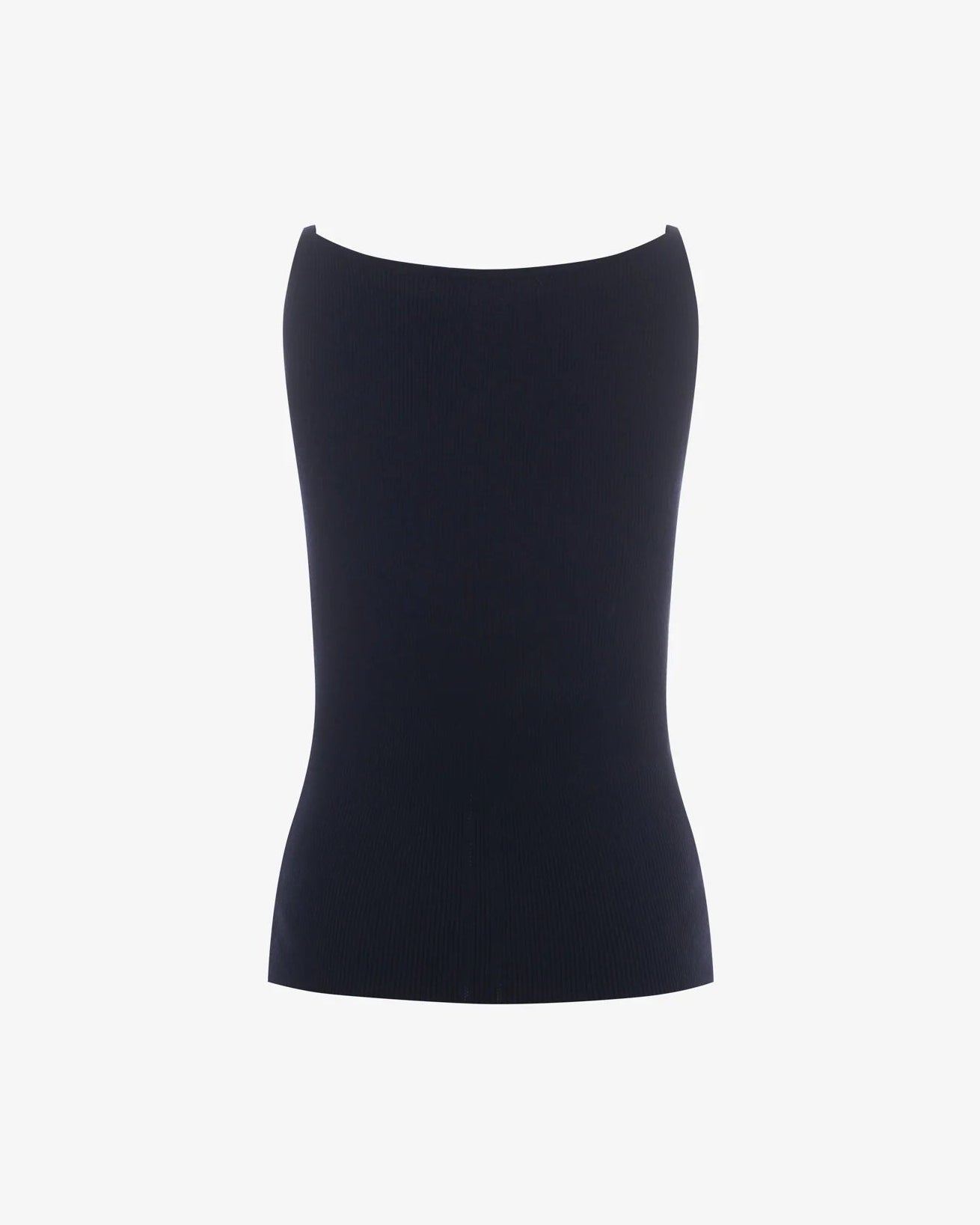 Halter Rib Top - Black