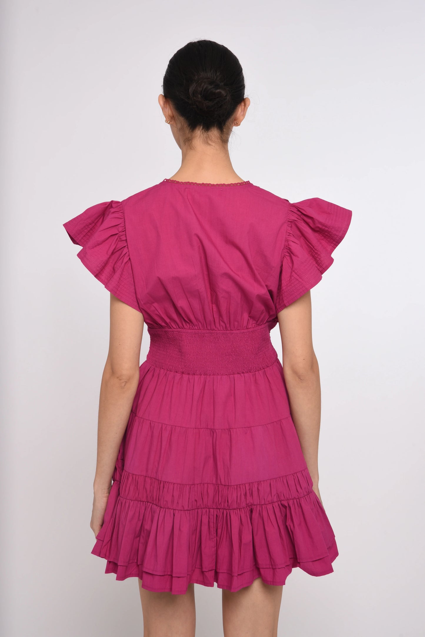 Madelyn Mini Dress - Fuschia