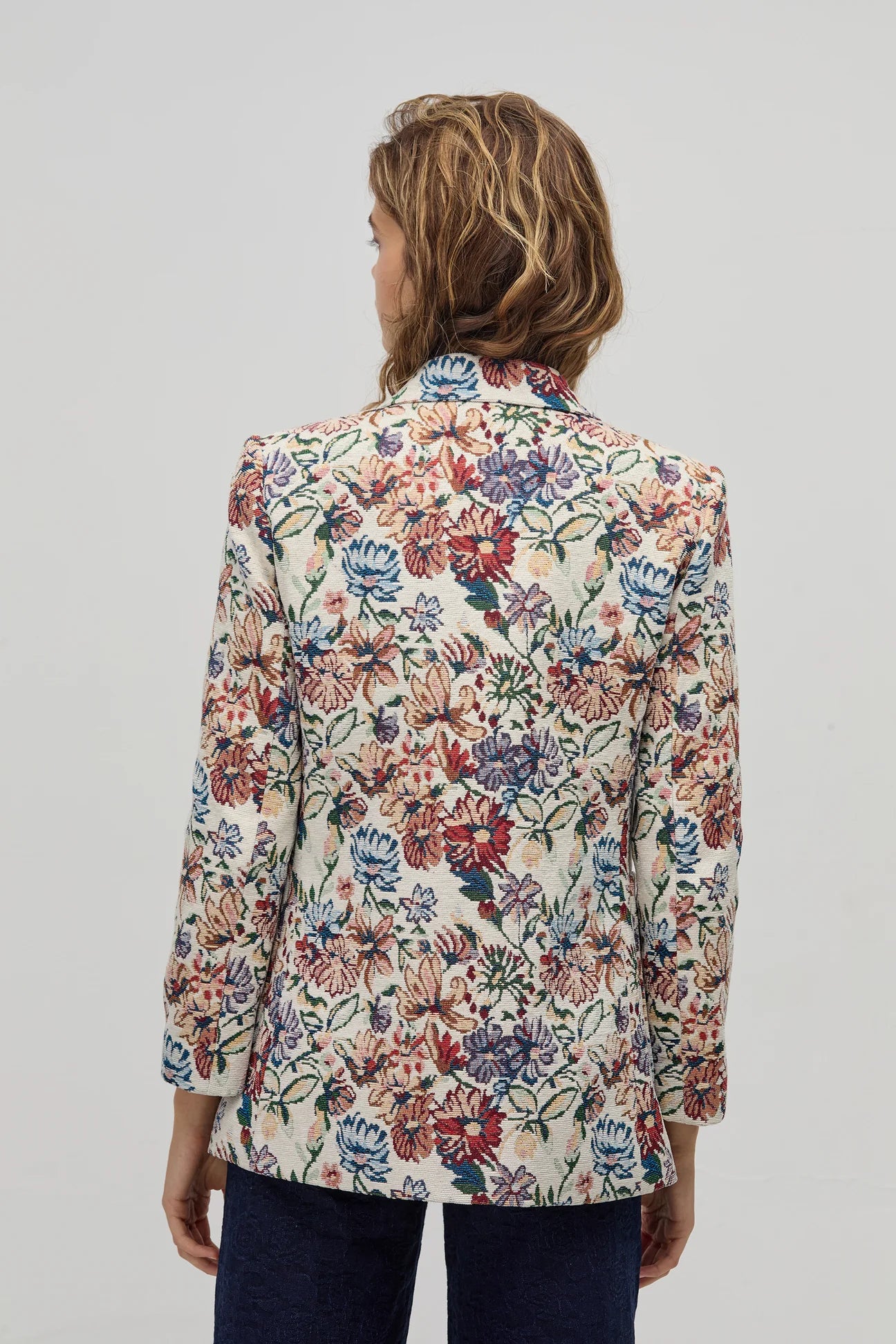 Miro Brocade Blazer - Floral Tapestry
