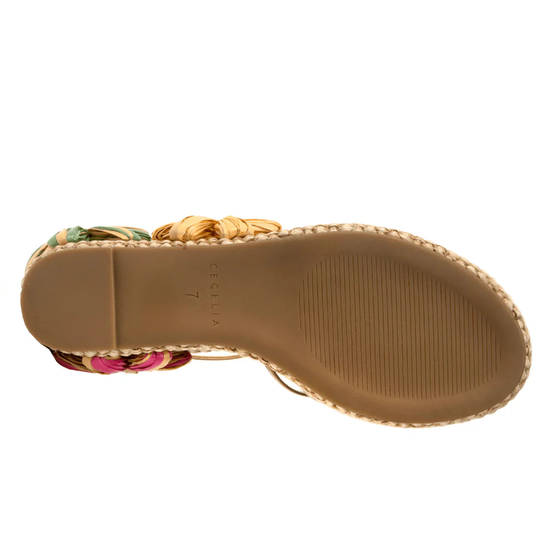 Lee Flora Wedge - Tea Tan