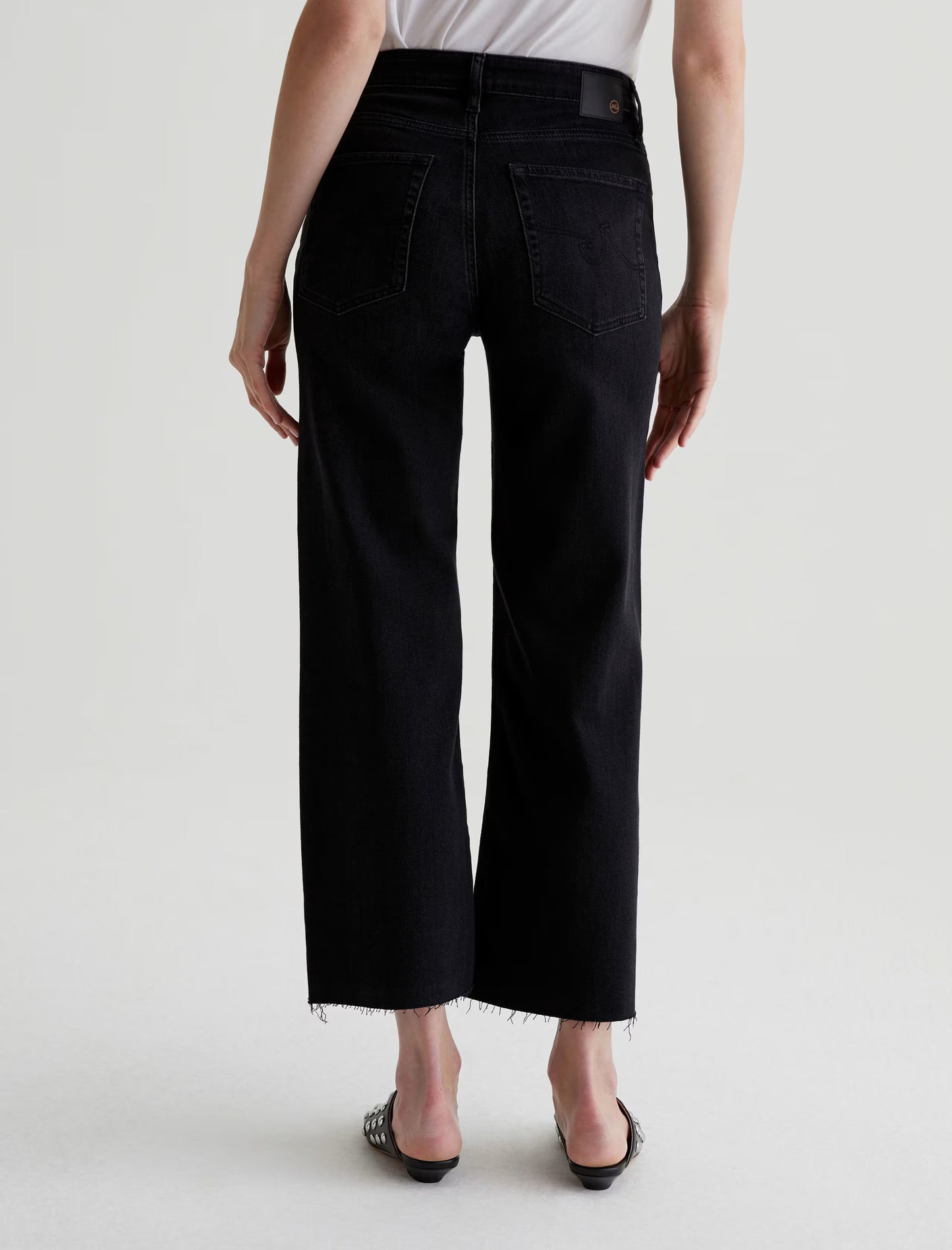Saige Mid-Rise Wide Leg Crop - Glasgow