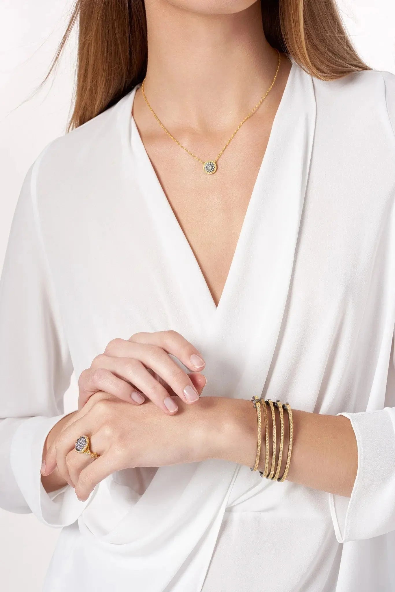 Nautical Button Pendant Necklace