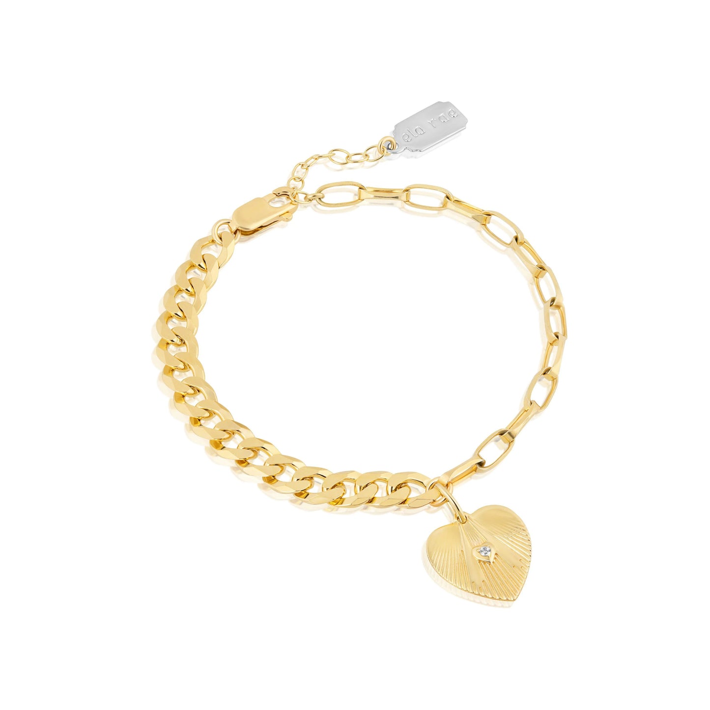 Half & Half Bracelet - Mini Heart