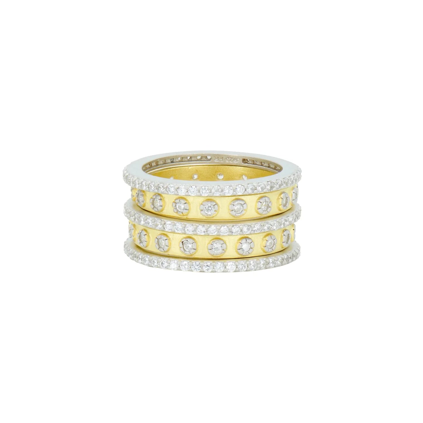 TWO TONE 5-STACK RING