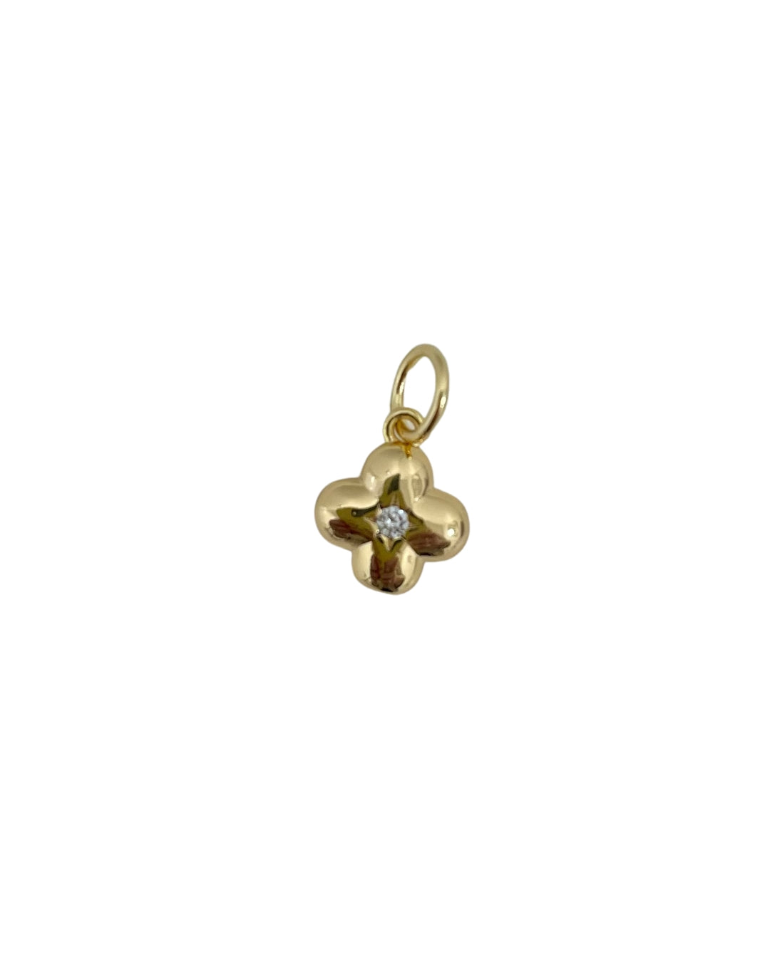 Puff Quatrefoil Charm