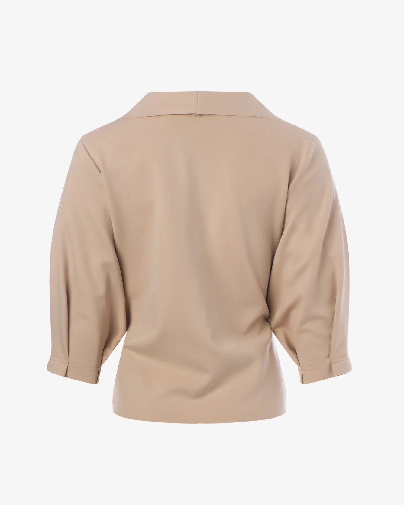 Raw Edge Belted Jacket - Taupe