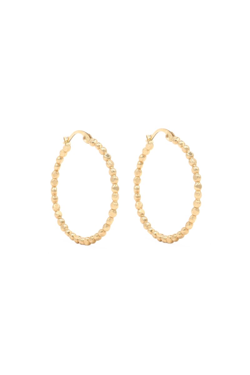 Origami Hoop Earrings - Large