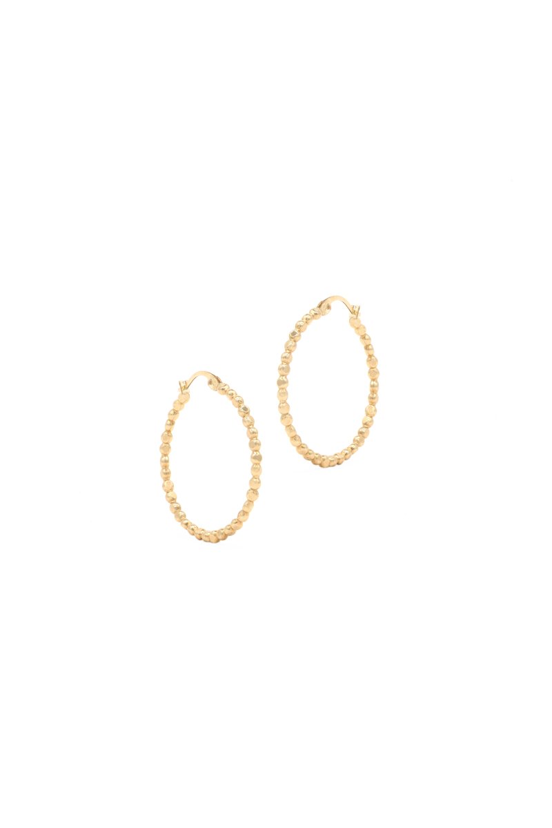 Origami Hoop Earrings - Large